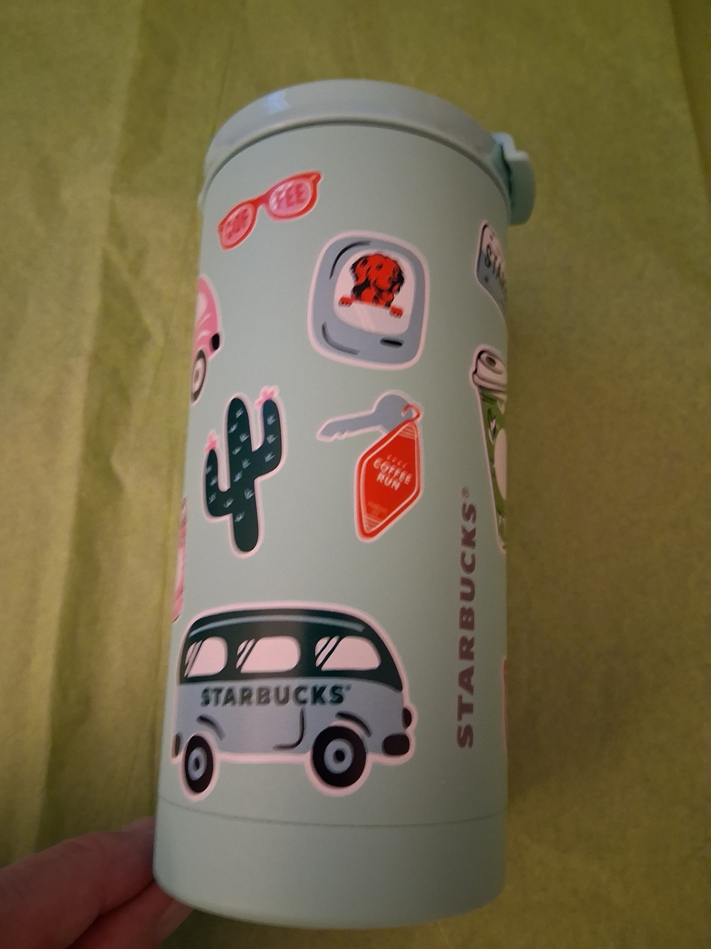 Starbucks Mint Green Sticker Travel Tumbler New For Summer 2026